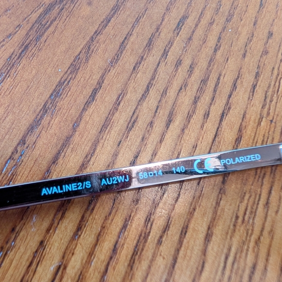 Kate Spade "Avaline" Sunglasses with colorful striped arms - Picture 3 of 7